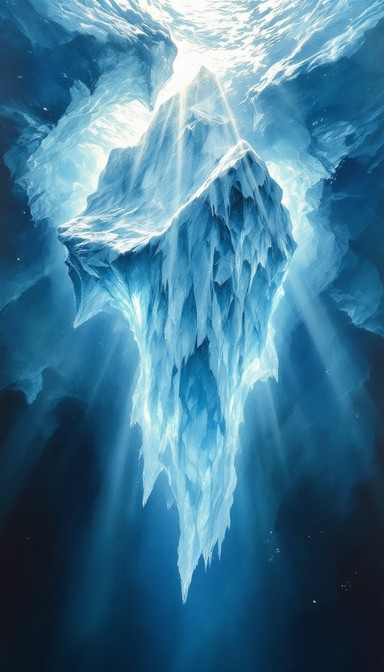 Free Majestic Underwater Iceberg Image - Iceberg, Underwater, Arctic ...