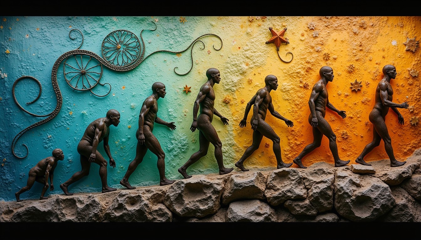 Free Evolution Through Time Image - Evolution, Sculpture, Timeline ...