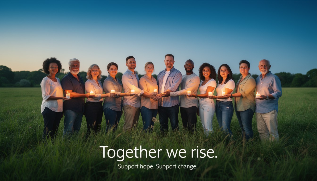 We Rise Partner Poster Free Together We Rise Image - Unity, Hope, Charity | Download at StockCake