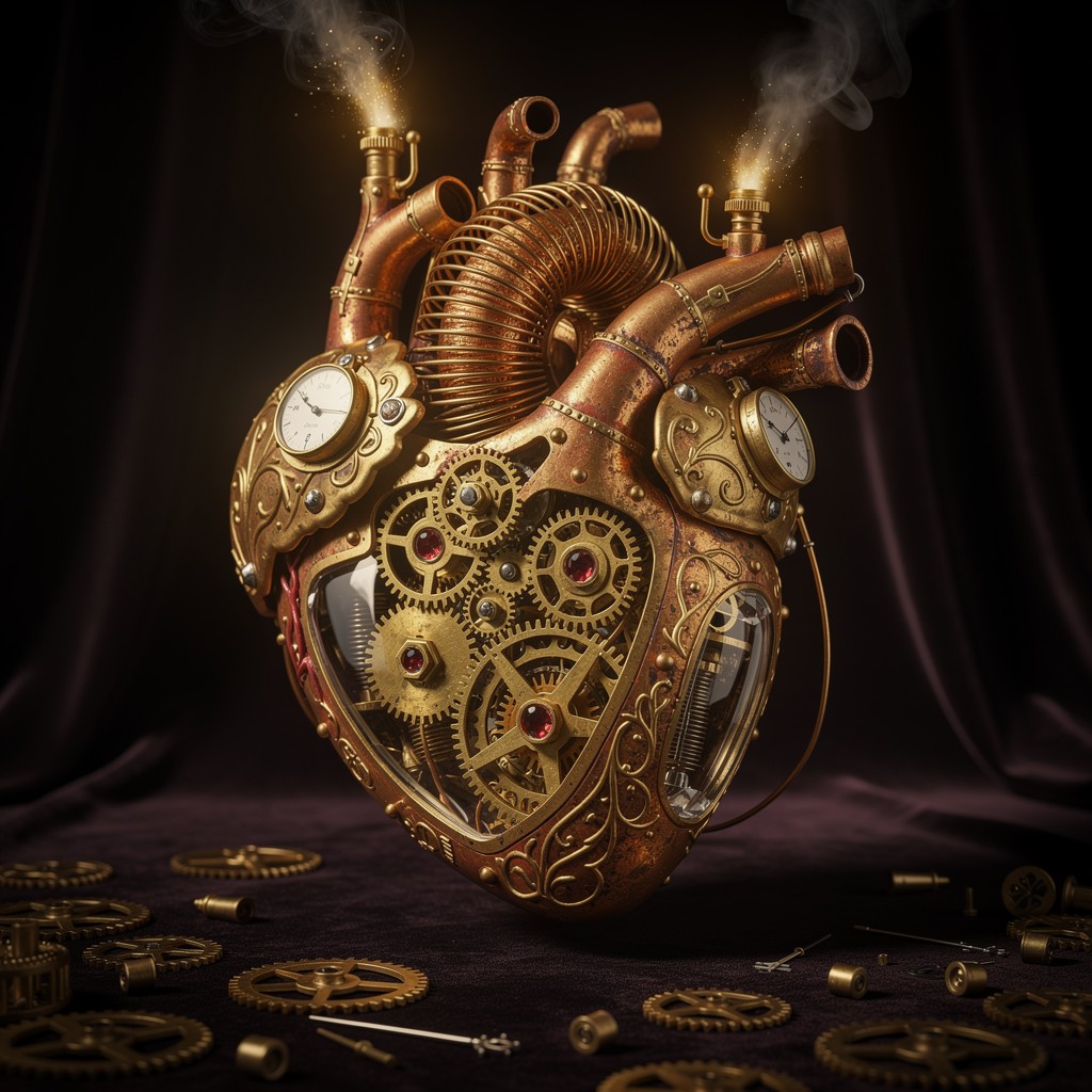 Free Steampunk Clockwork Heart Image - Steampunk, Clockwork, Heart ...