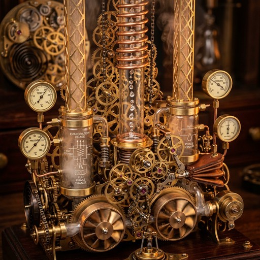 Clockwork Steam Engine Free Steampunk Evaporation Engine Image - Steampunk, Clockwork ...