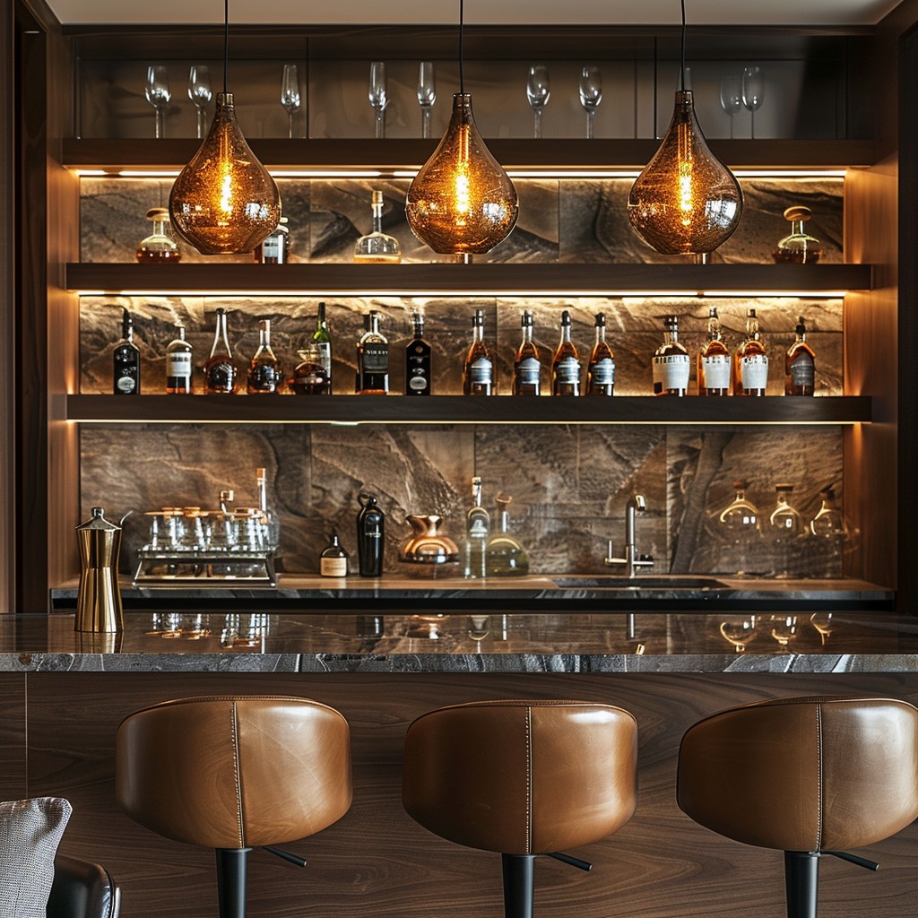 Free Chic Bar Setup Image - Bar, Home, Elegant | Download at StockCake