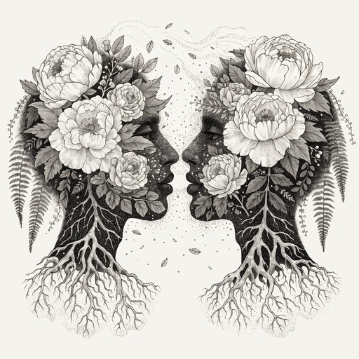 Free Botanical Love Connection Image - Botanical, Tattoo, Illustration ...