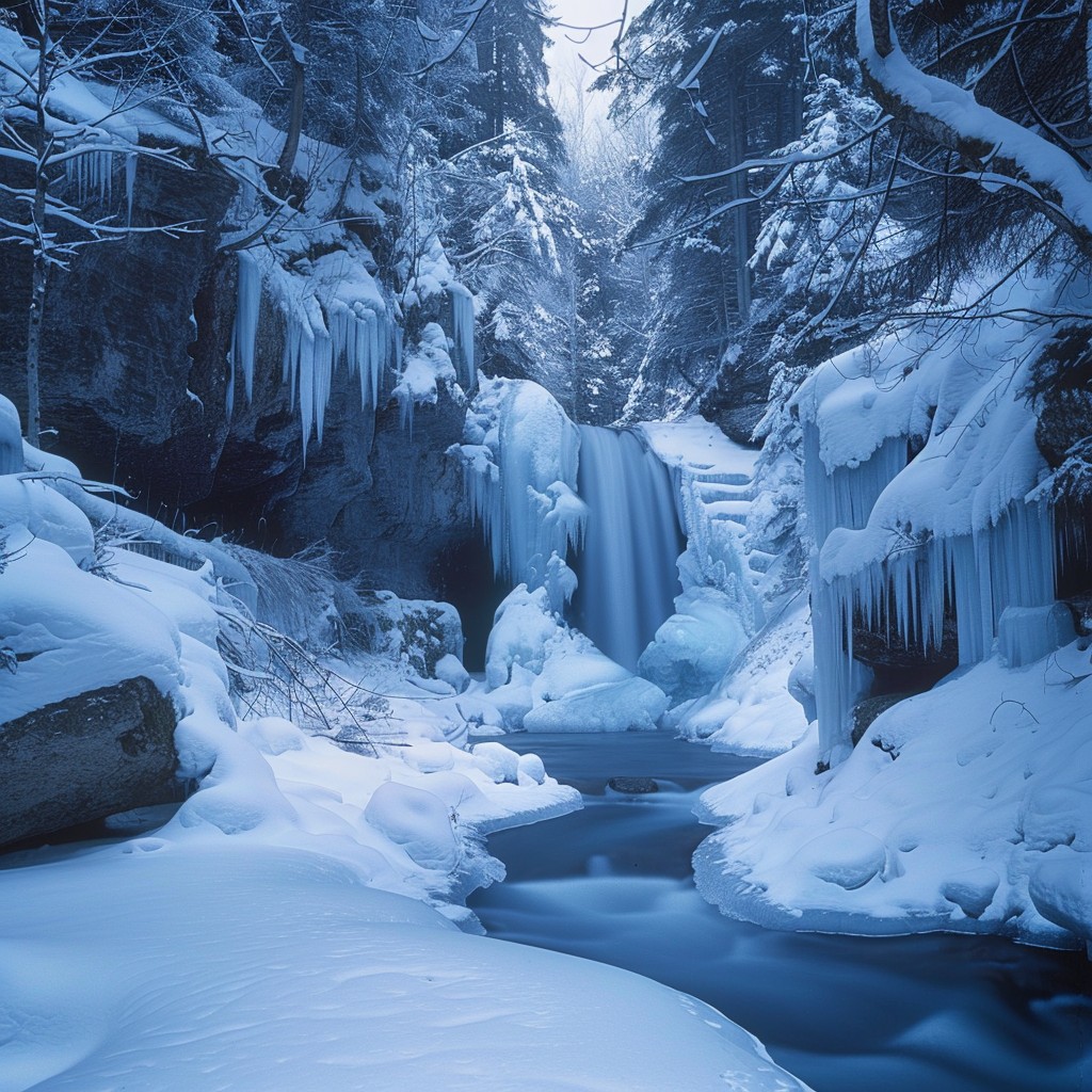 Free Frozen Winter Waterfall Image - Winter, Waterfall, Snow | Download ...
