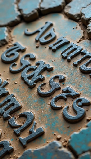 Free Weathered Copper Inscription Image - Inscription, Weathered ...
