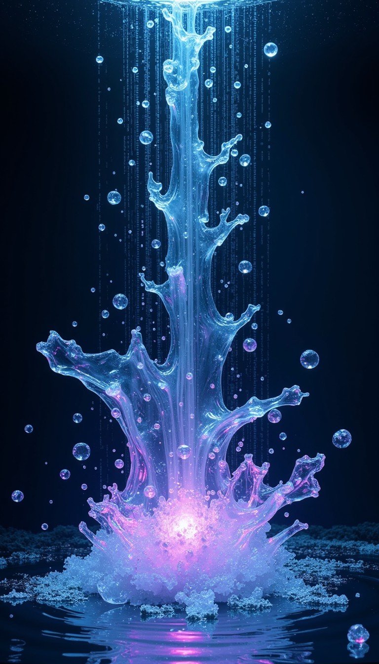 Free Cyber Liquid Glow Image - Digital, Water, Holographic | Download ...