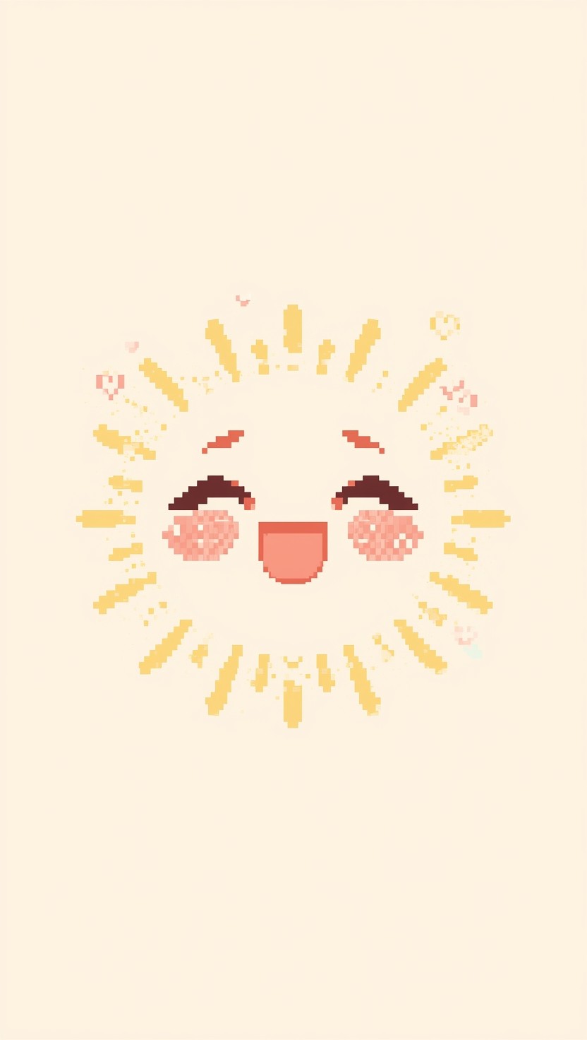 Free Radiant Pixel Joy Photo - Kawaii, Pixelart, Sun | Download at ...