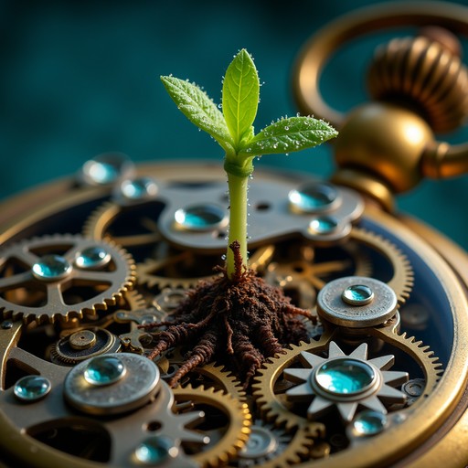 Free Time Nurtures Life Image - Timepiece, Seedling, Clockwork ...
