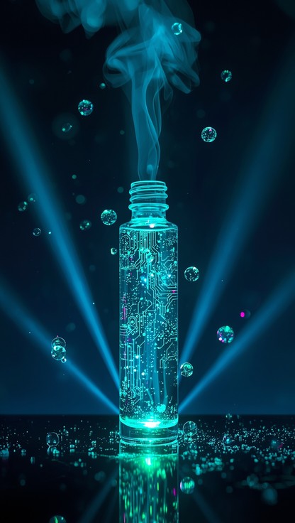 Free Luminous Teal Elixir Image | Download at StockCake