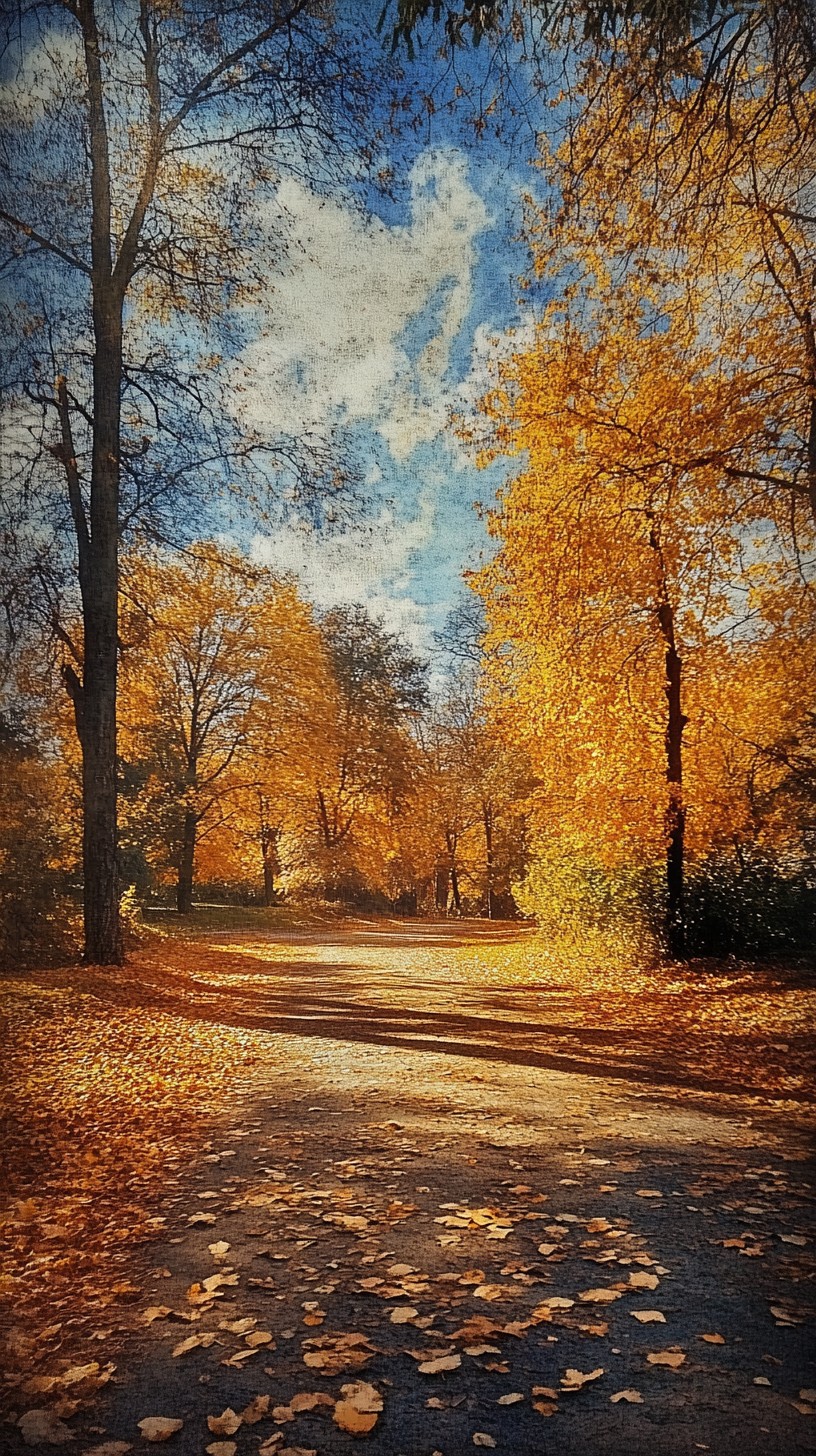Free Autumn park pathway Image - Autumn, Park, Pathway | Download at ...