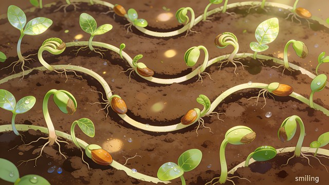 Sprouting Patterns Free Sprouting Seedlings Pattern Image - Botanical, Seedlings, Sprouts ...