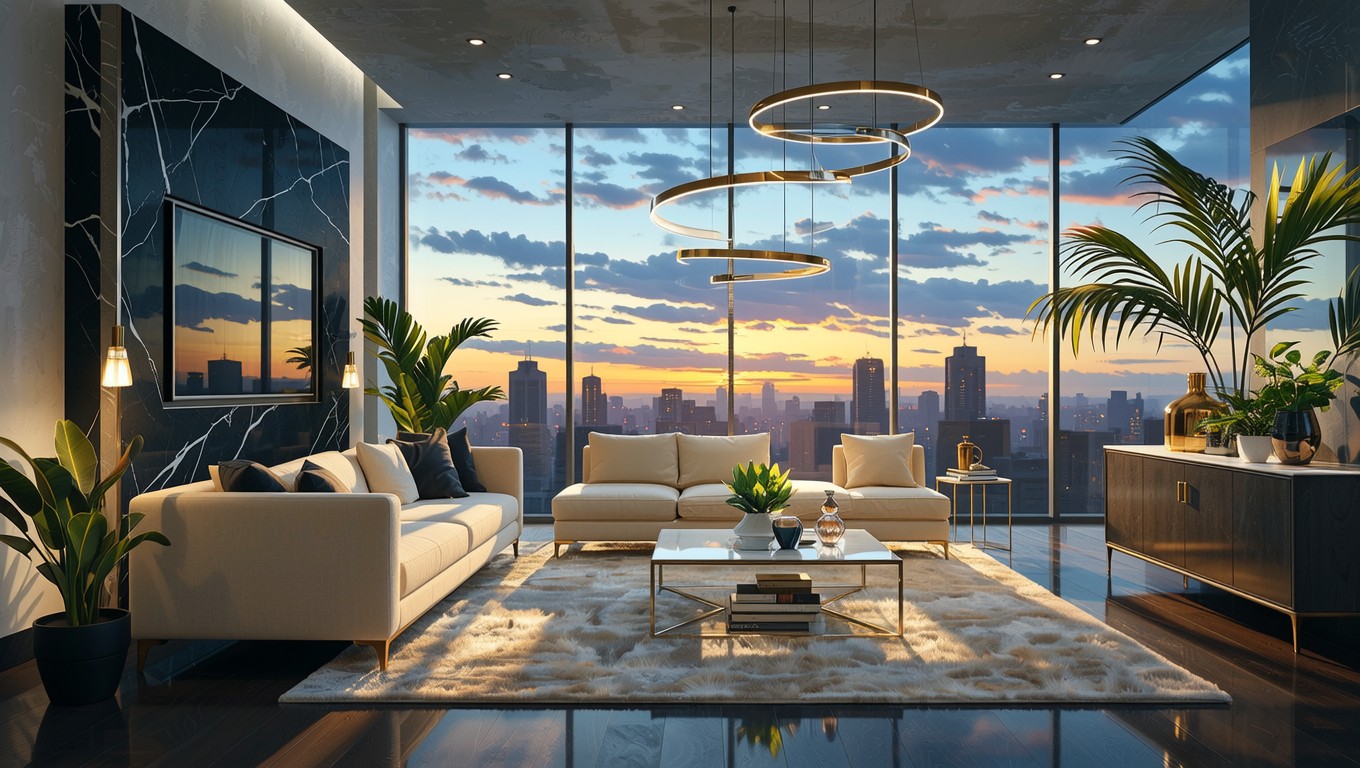 Free Luxury Penthouse Living Image - Luxury, Penthouse, Contemporary ...