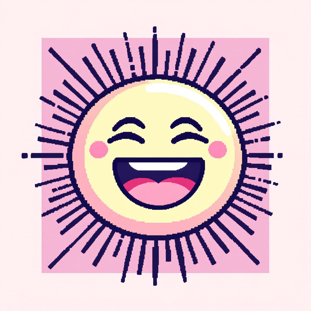 Free Radiant Happy Sun Image - Happy, Pixel, Sun | Download at StockCake