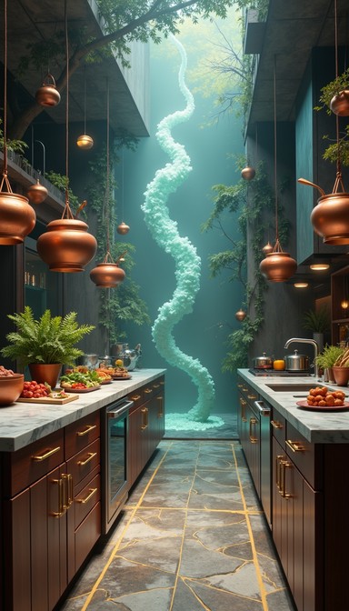 Free Aquatic Kitchen Paradise Image - Aquatic, Kitchen, Copper ...