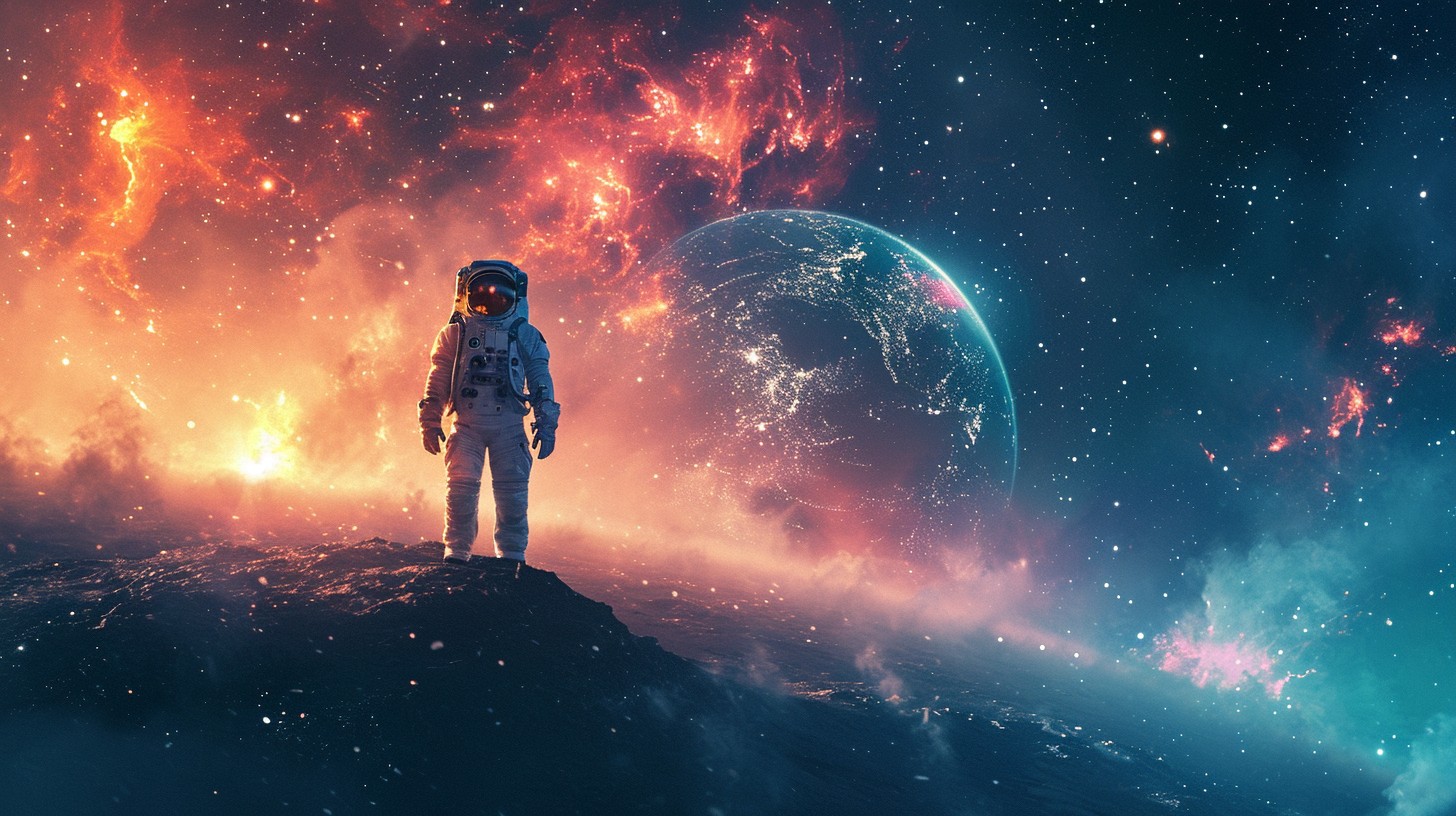 Free Cosmic Solitude Awaits Image - Space, Astronaut, Earth | Download ...