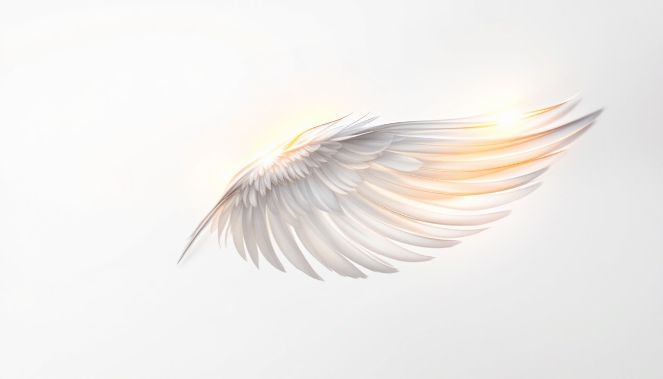Free Luminous Angel Wing Photo - Wing, Feather, Minimal | Download at ...