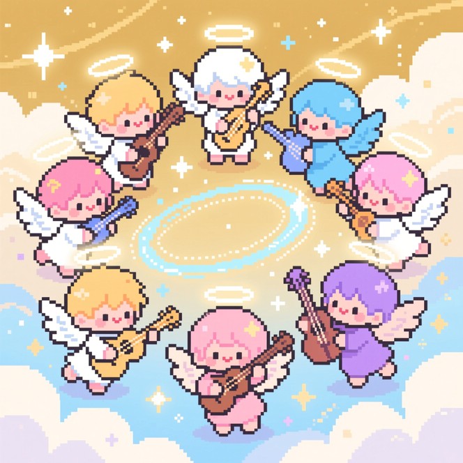 Free Digital Angels Rising Image - Pixelated, Angels, Digital ...