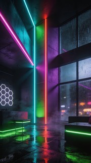 Free Neon Cyberpunk Interior Image - Cyberpunk, Neon, Futuristic ...