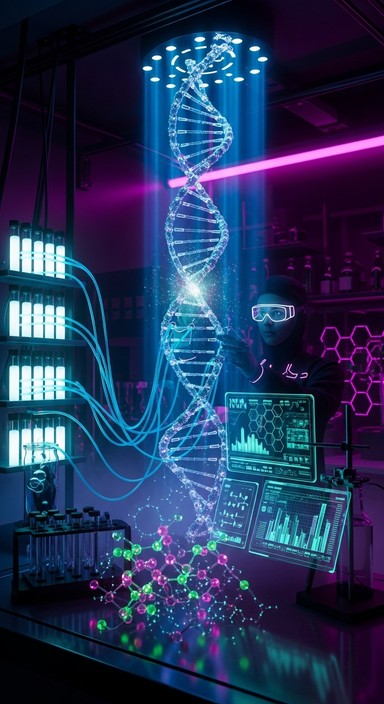 Free Futuristic Genetic Research Image - Laboratory, Science, Dna ...