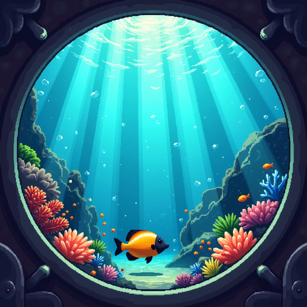 Free Curious Fish Peeks Image - Underwater, Porthole, Fish | Download ...