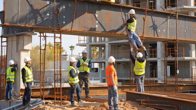 Free Teamwork Builds Progress Image - Construction, Workers, Teamwork ...