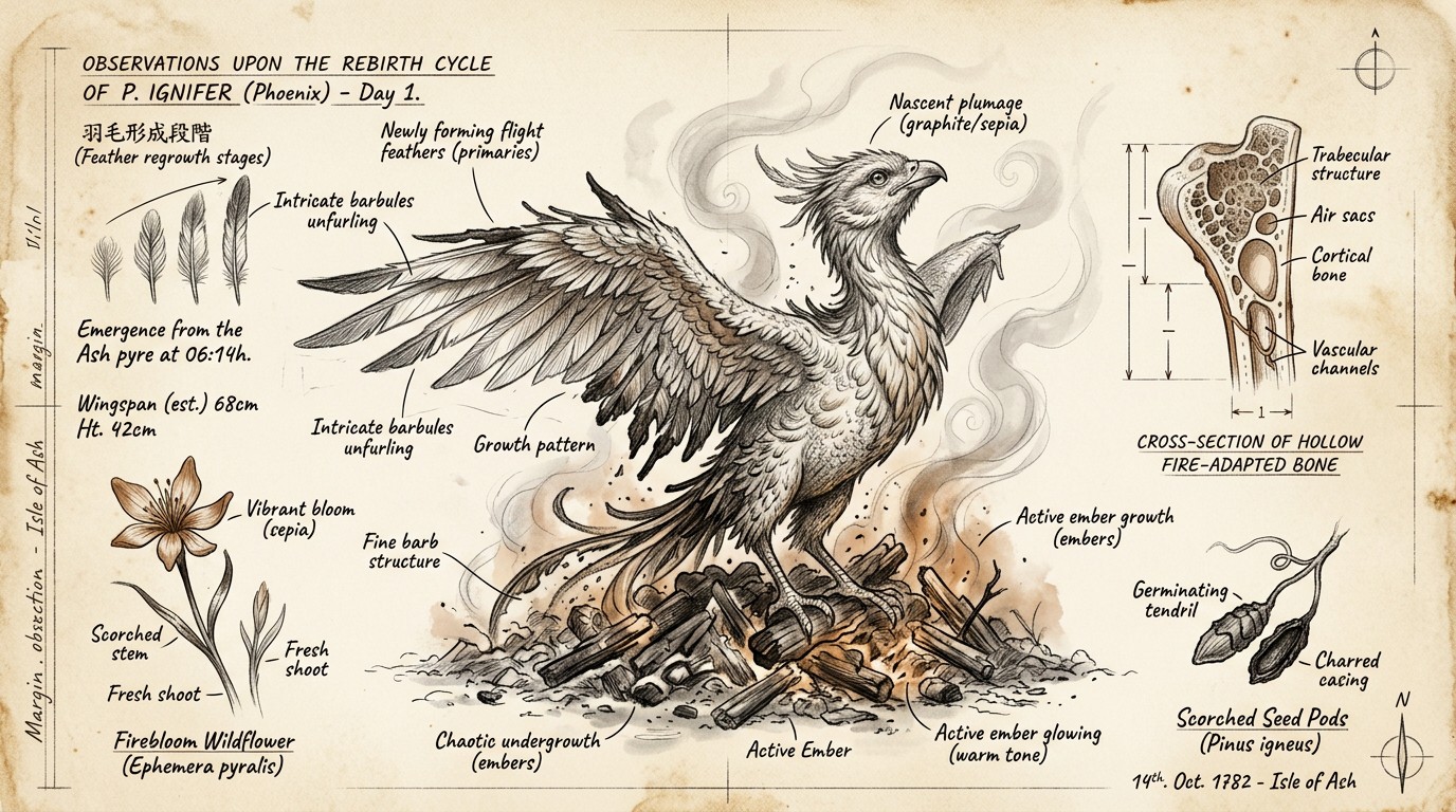 Free Phoenix Rebirth Study Image - Phoenix, Rebirth, Illustration ...