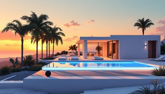 Free Sunset Villa Paradise Image - Luxury, Villa, Modern | Download at ...
