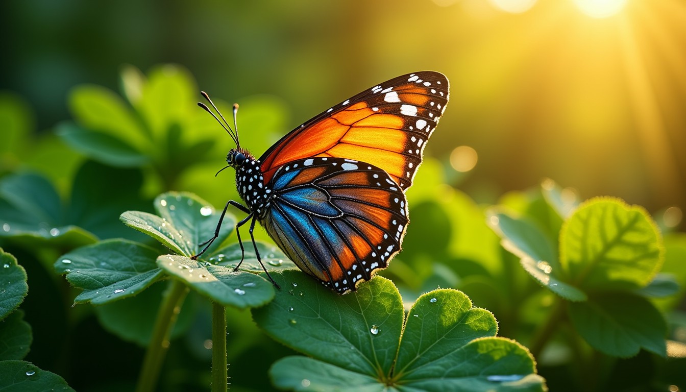 Free Sunlit Butterfly Rest Image - Butterfly, Monarch, Orange ...