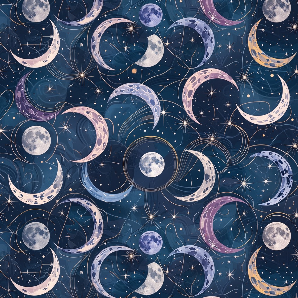 Free Celestial Moon Pattern Image - Moon, Lunar, Celestial | Download ...