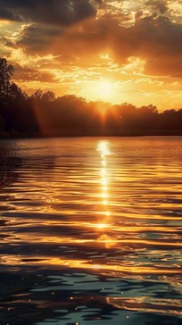 Free Sunset Lake View Image - Sunset, Lake, Autumn | Download at StockCake