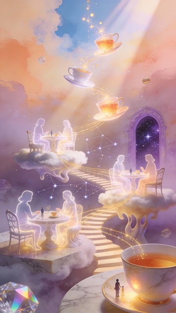 Free Ethereal Tea Gathering Image - Fantasy, Surreal, Dreamlike ...