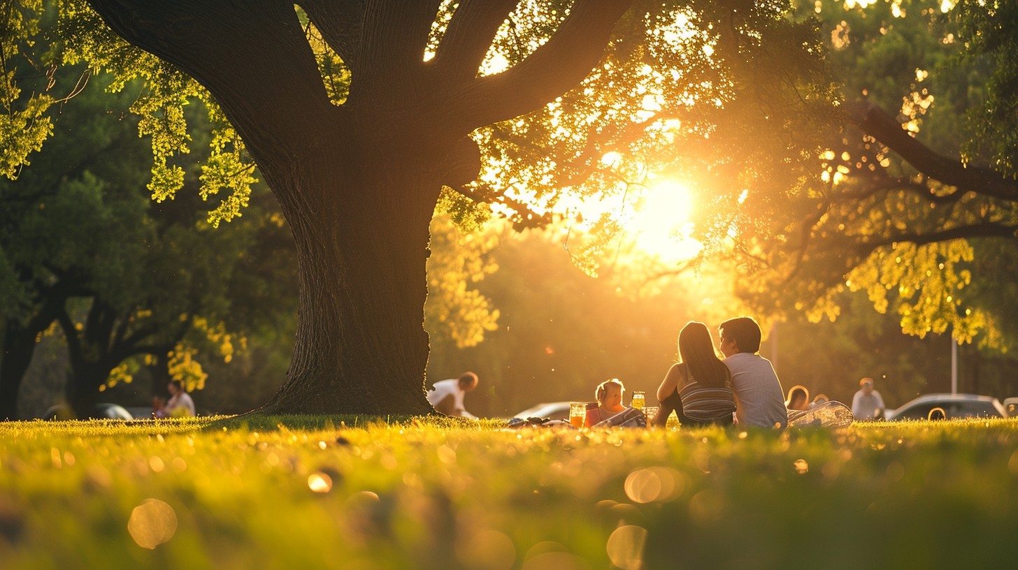 Free Sunset Park Chill Image - Sunset, Park, People | Download at StockCake