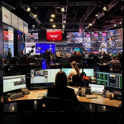 Free Busy Newsroom Activity Image - Newsroom, Journalists, Screens ...