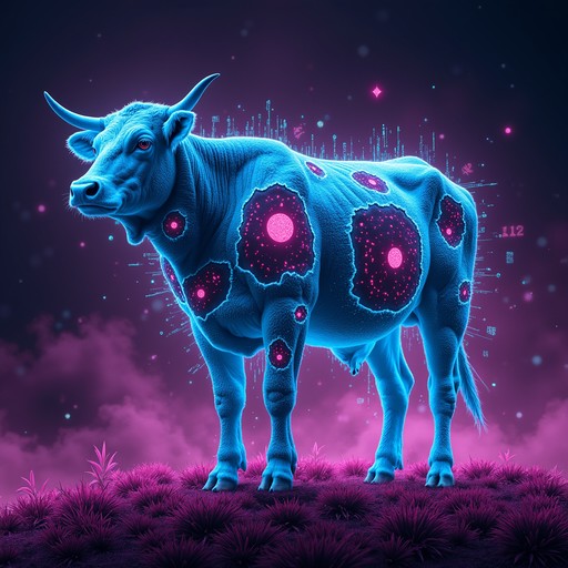 Free Cybernetic Cow Dreamscape Image | Download at StockCake