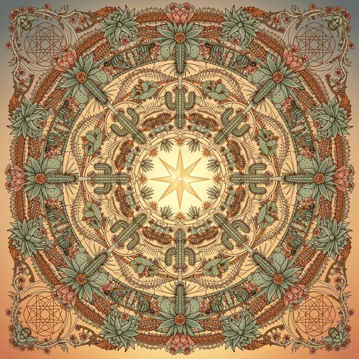 Free Desert Mandala Art Image - Mandala, Desert, Cactus | Download at ...