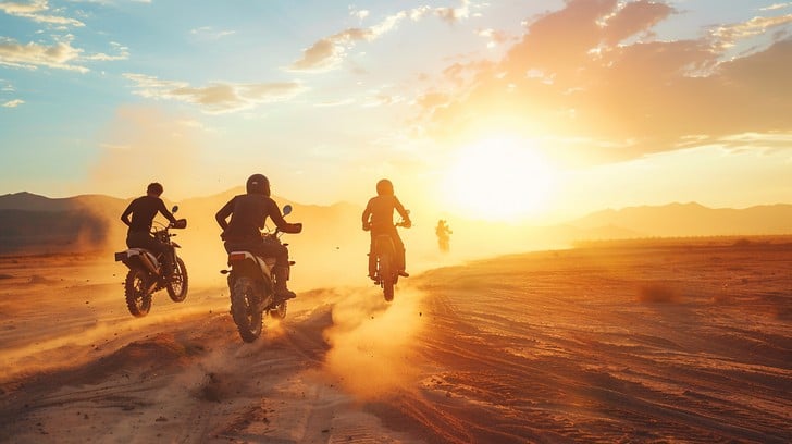 Free Desert Motorcycle Ride Image | Download at StockCake