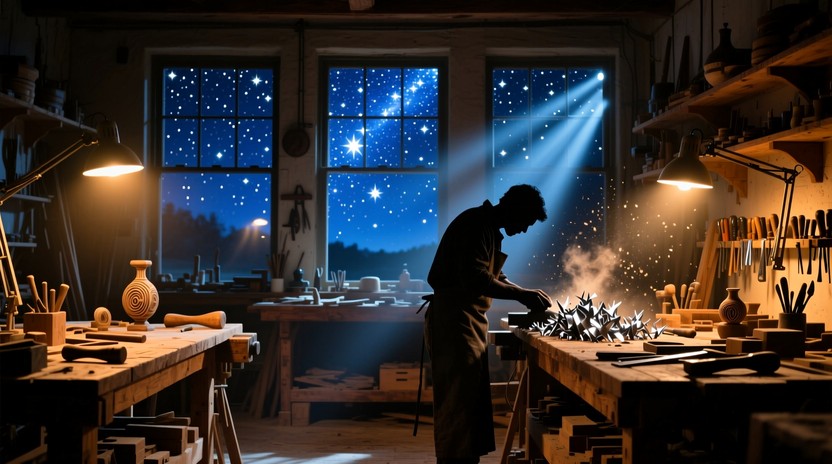 Free Starlit Artisan Workshop Image - Artisan, Workshop, Stars ...