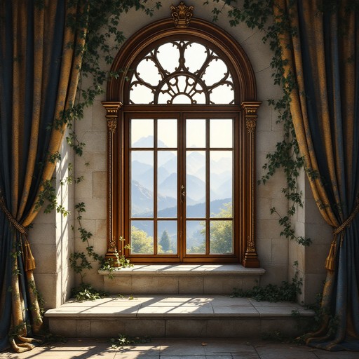 Free Majestic Mountain Window Image - Window, Arch, Renaissance ...