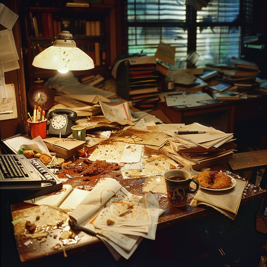 Free Cluttered Work Space Image - Desk, Clutter, Papers | Download at ...