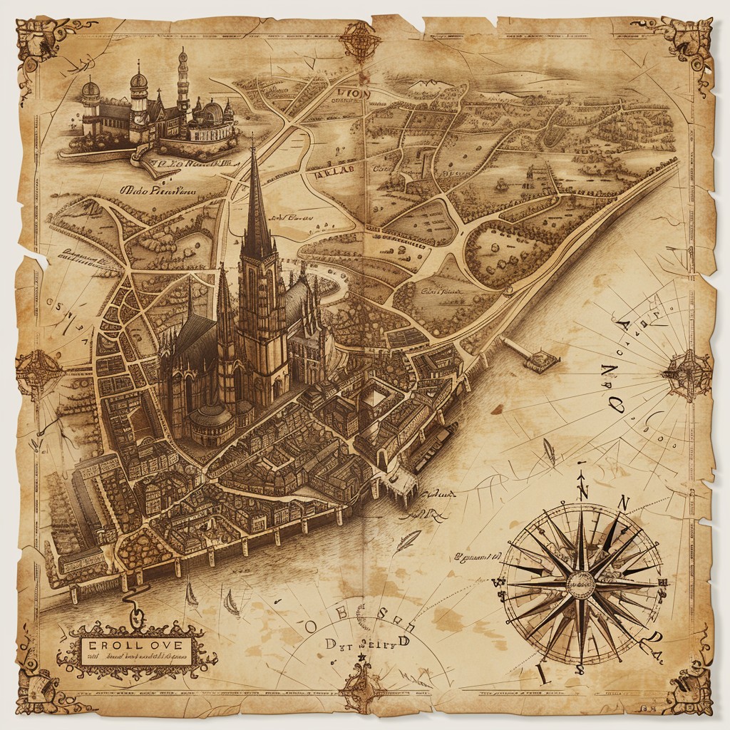 Free Historic Map Illustration Image - Vintage, Map, Illustration ...