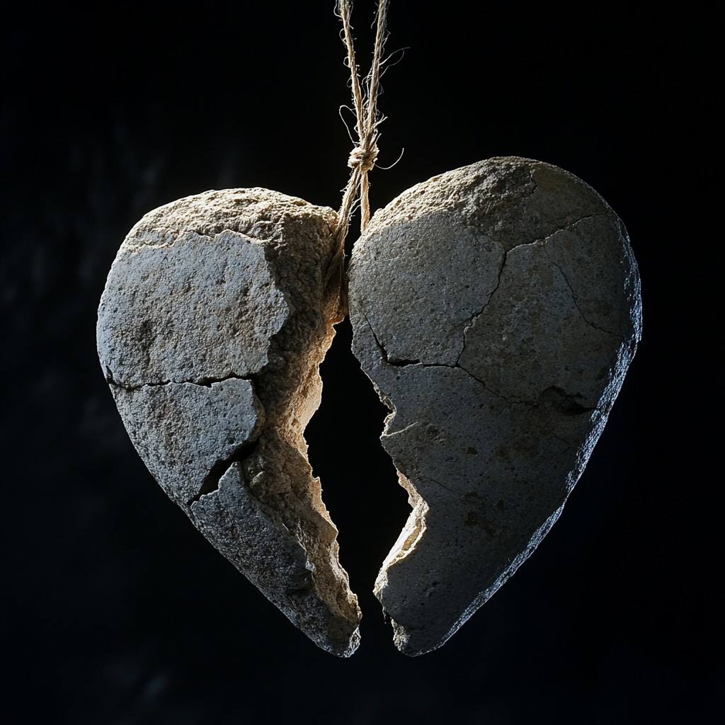 Free Broken heart hanging Image - Heart, Broken, Stone | Download at ...