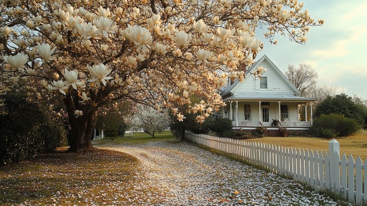Spring Home Istock Free Idyllic Spring Home Image - Spring, Magnolia, Tranquility ...