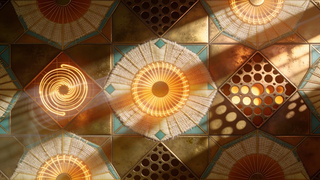 Inspired Geometric Patterns For Artistic Textured Walls photo