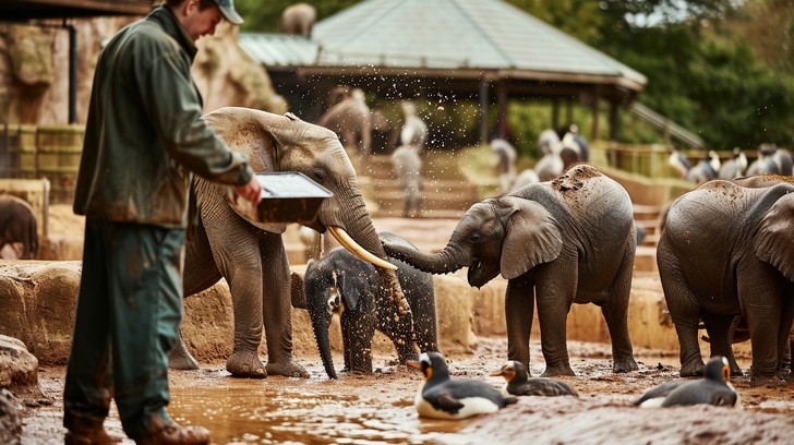 Free Elephants Getting Fed Image - Elephants, Caretaker, Feeding ...