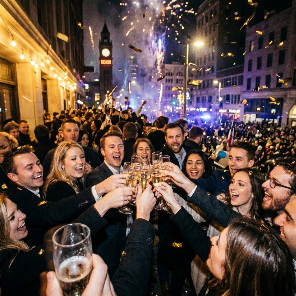 Free Midnight Champagne Toast Image - Celebration, Toast, Champagne ...