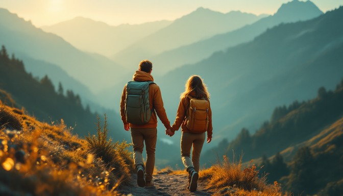 Free Adventure Awaits Together Image - Adventure, Couple, Hiking ...