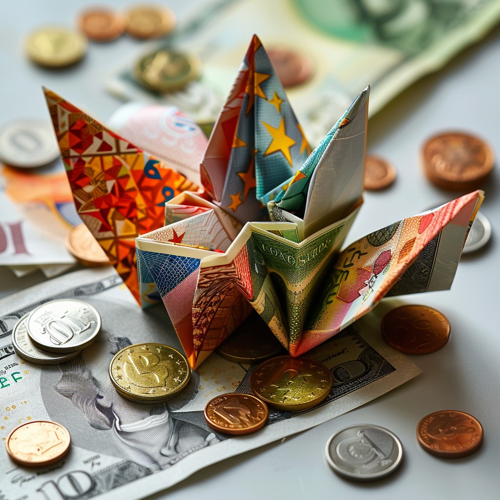 Free Origami Currency Blossom Image - Origami, Currency, Blossom ...