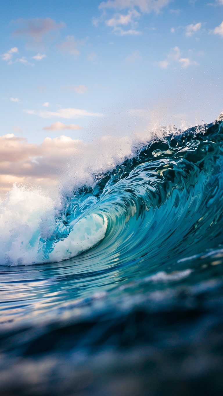 Free Turquoise Wave Power Image - Wave, Ocean, Sea | Download at StockCake