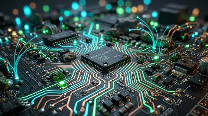 Free Electronic Forest Landscape Image - Circuit, Technology, Macro ...