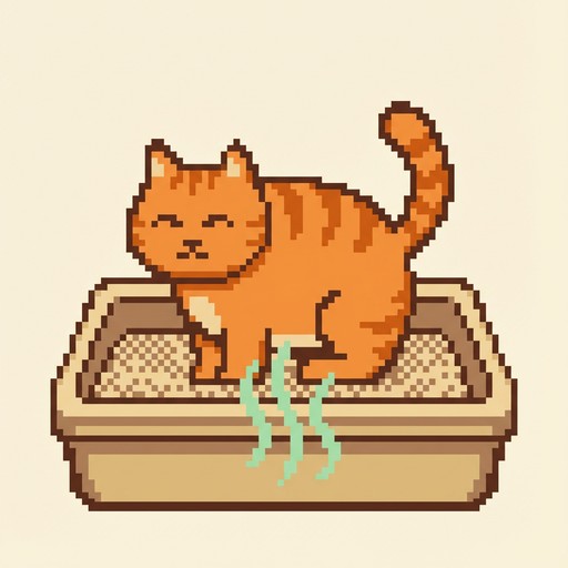 Free Pixel Cat Dignity Image - Pixel, Cat, Orange | Download at StockCake